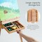 ARTIFY French Easel, Foldable Portable Art Field Easel with Artist Drawer, Palette, Hold Canvas up to 34", Adjustable Beechwood Sketchebox Easel for Painting